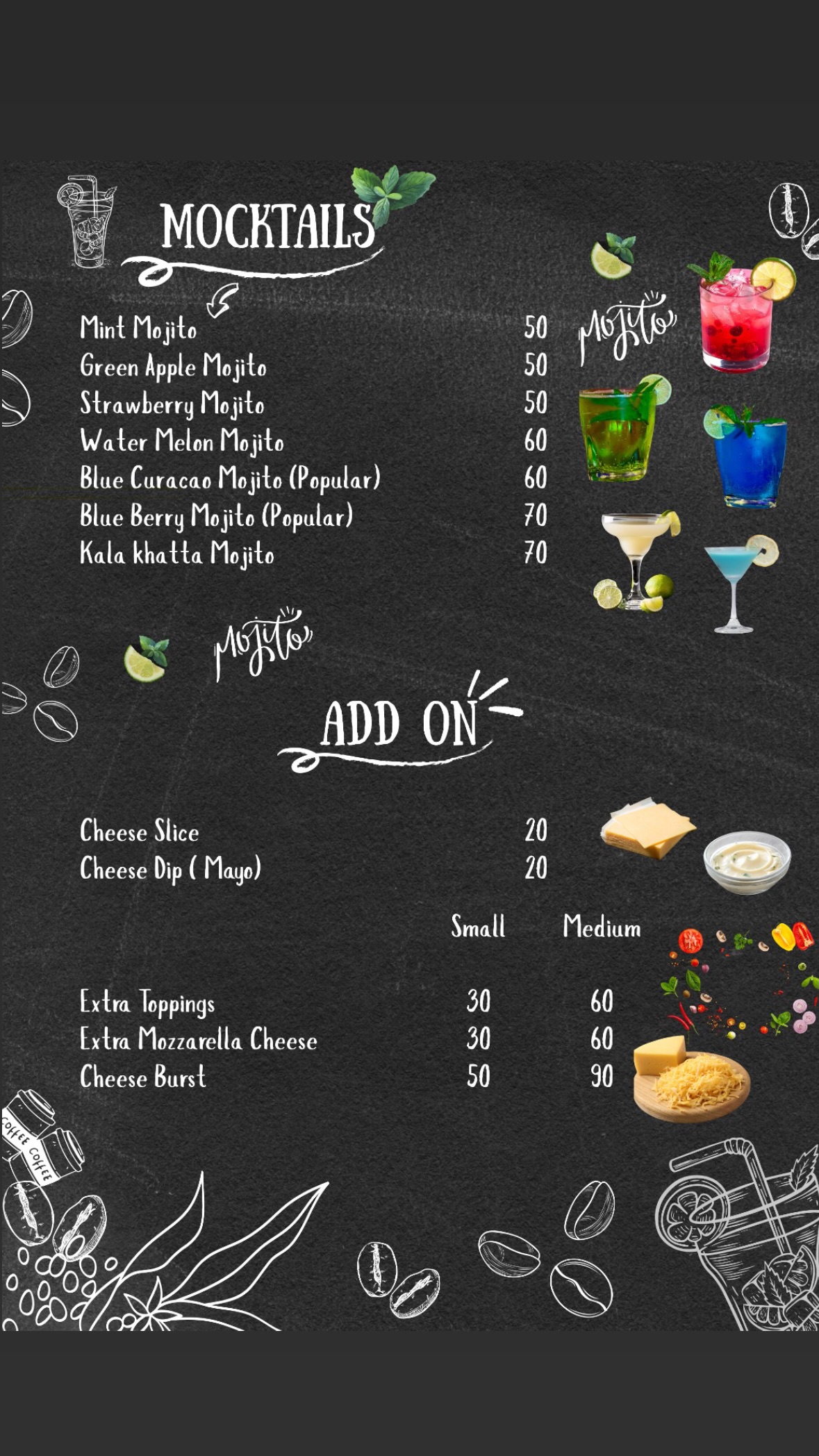 Mocktails & Add-Ons